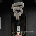 Candelabro moderno de cristal de vidro com lustre led